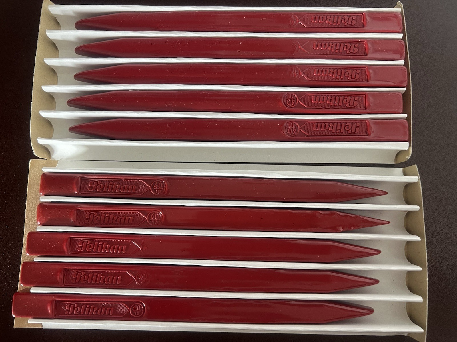 🔴 PELIKAN ceralacca rossa 40 10 completa 18 cm timbro sigillo punzone vintage