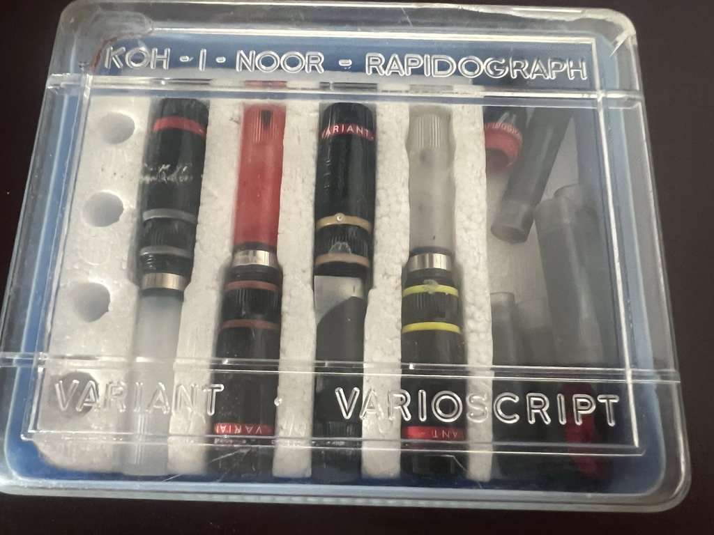 Rotring Stifte Koh-I-Noor Set Variant Varioscript Ausgleichsbehälter Vintage