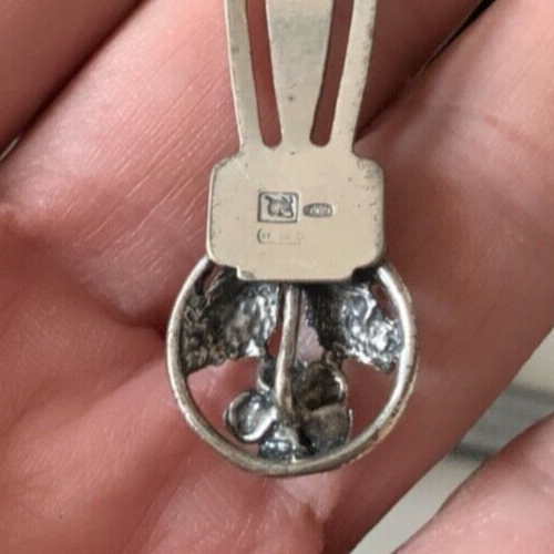 🔴 925 SILVER book page holder with GIULIA engraving, sheet holder 