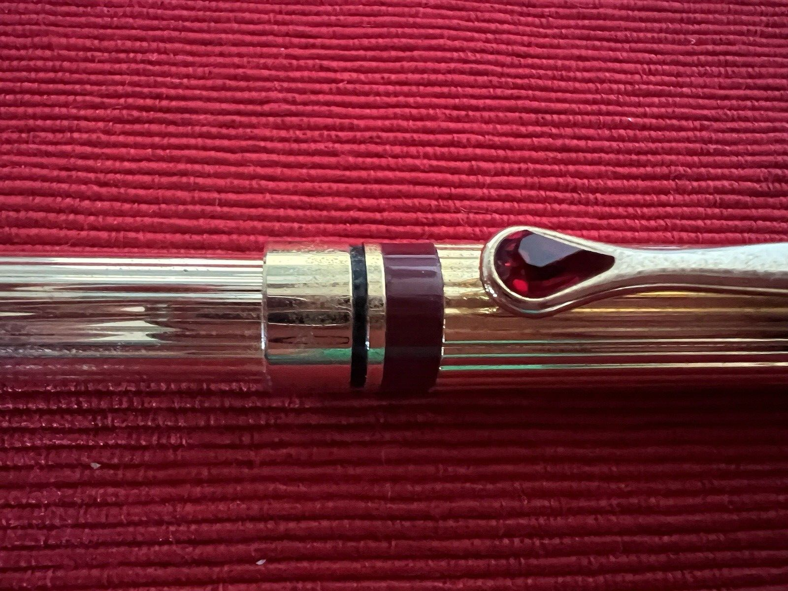 Pen Fountain Pen Gold Cartridge A Iridium Point 7 Drop Red Vintage