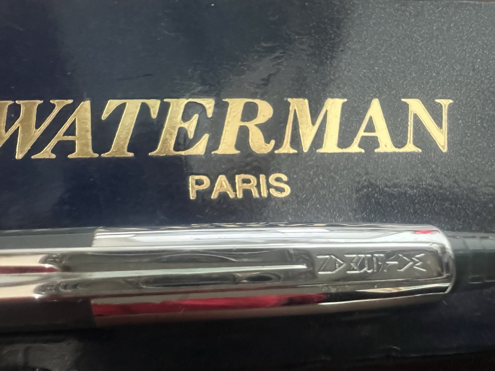 🔴 WATERMAN penna a sfera grigia meccanismo pulsante a scatto vintage