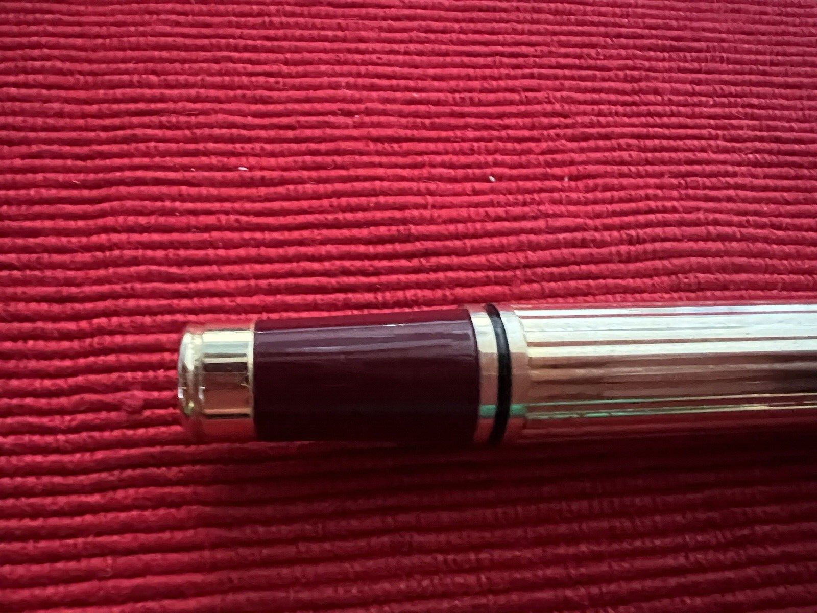 Stylo-Plume Stylo à Plume Or A Cartouche Iridium Point 7 Goutte Rouge Vintage