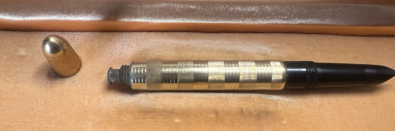 🔴 ZENITH penna stilografica Extra pennino ORO scrive gioiello vintage 1940