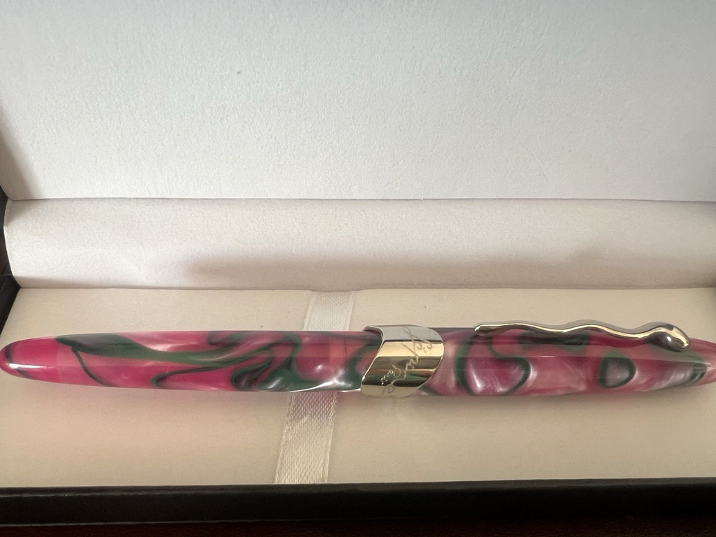Pen Jean Pierre Lépine Fountain Pen Samba 1993 Pink Green Pen (M) New NOS