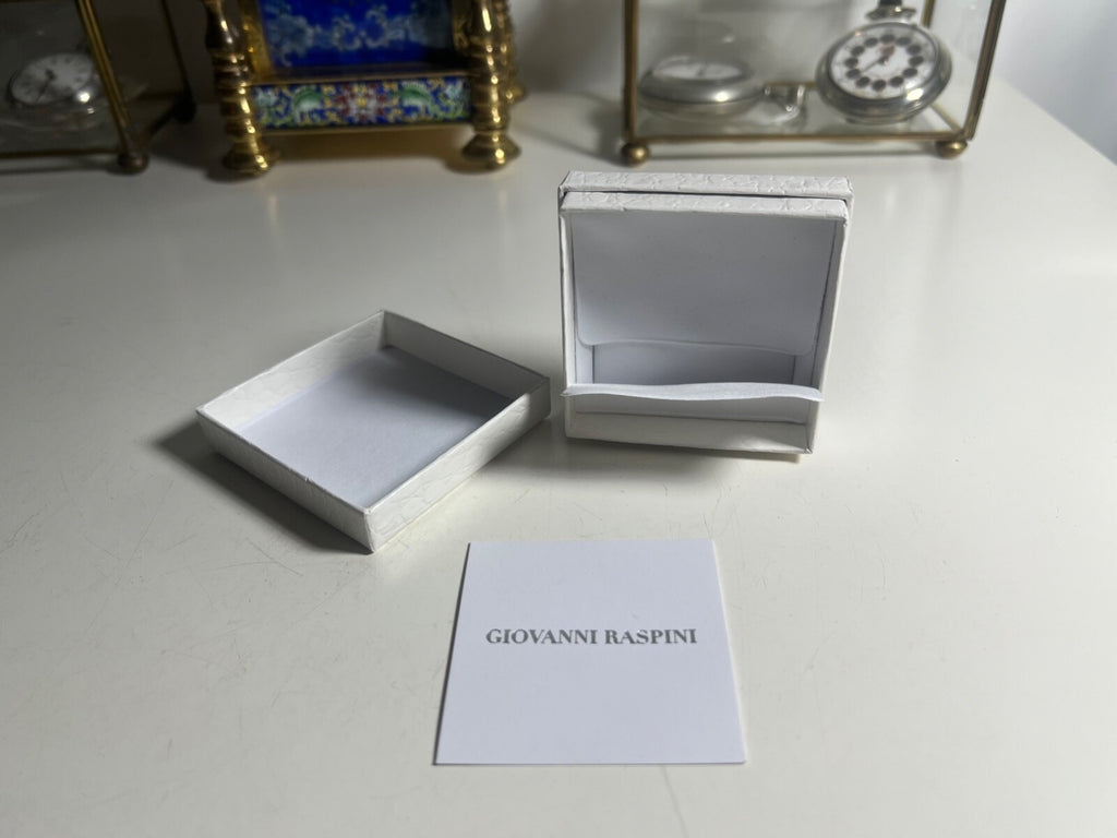 🔴 RASPINI Schmuckkästchen, Etui, Aufbewahrungsbeutel und Garantie 