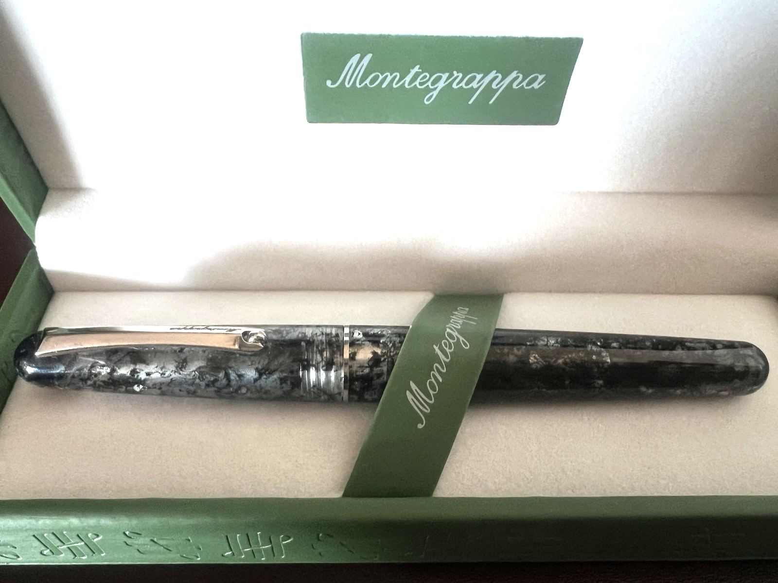 Montegrappa Pen Fountain Pen Elmo Room Charcoal Pen F New NOS