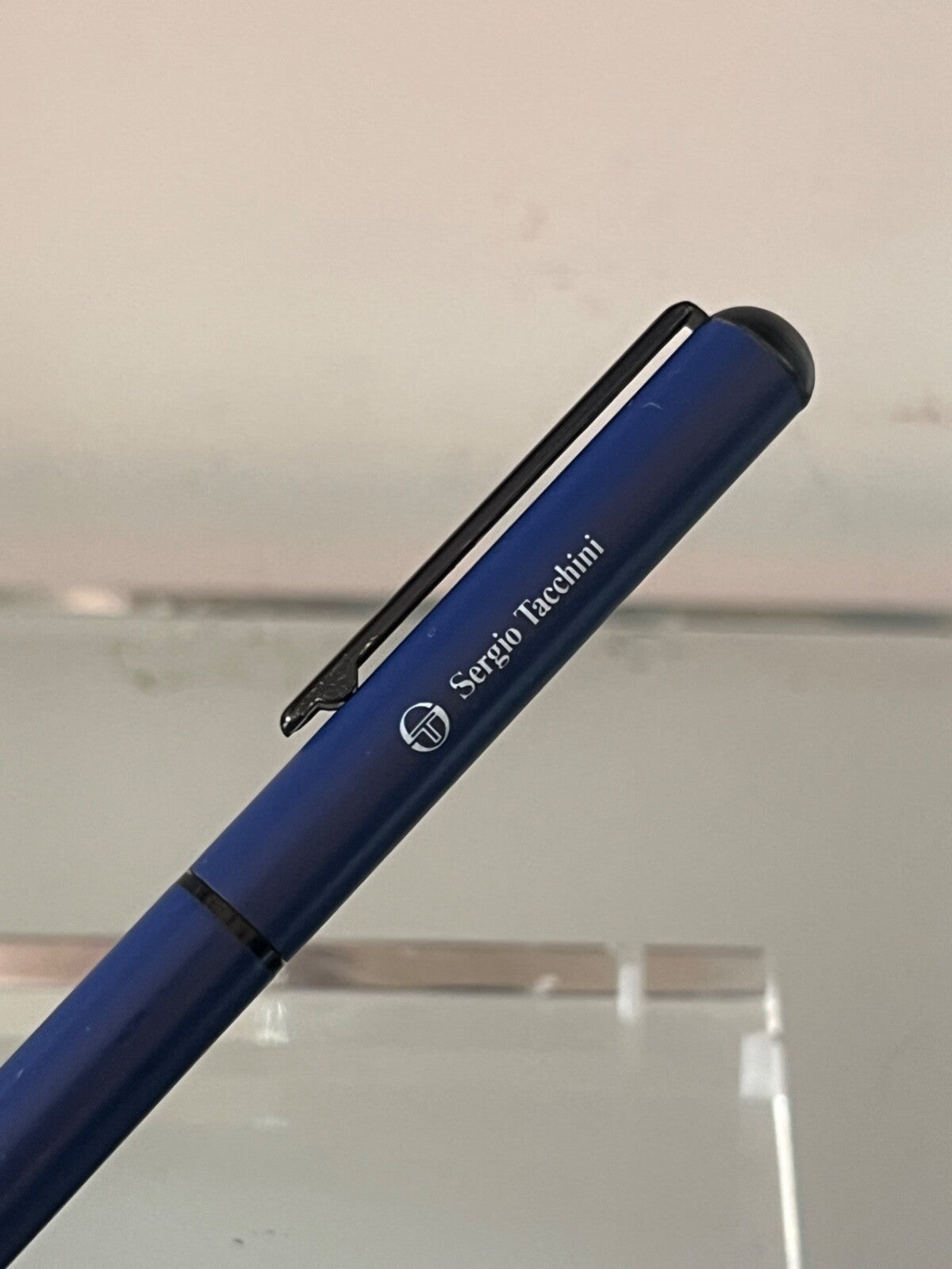 🔴 SERGIO TACCHINI GOLF fountain pen, blue lacquer, cartridge, writes vintage 