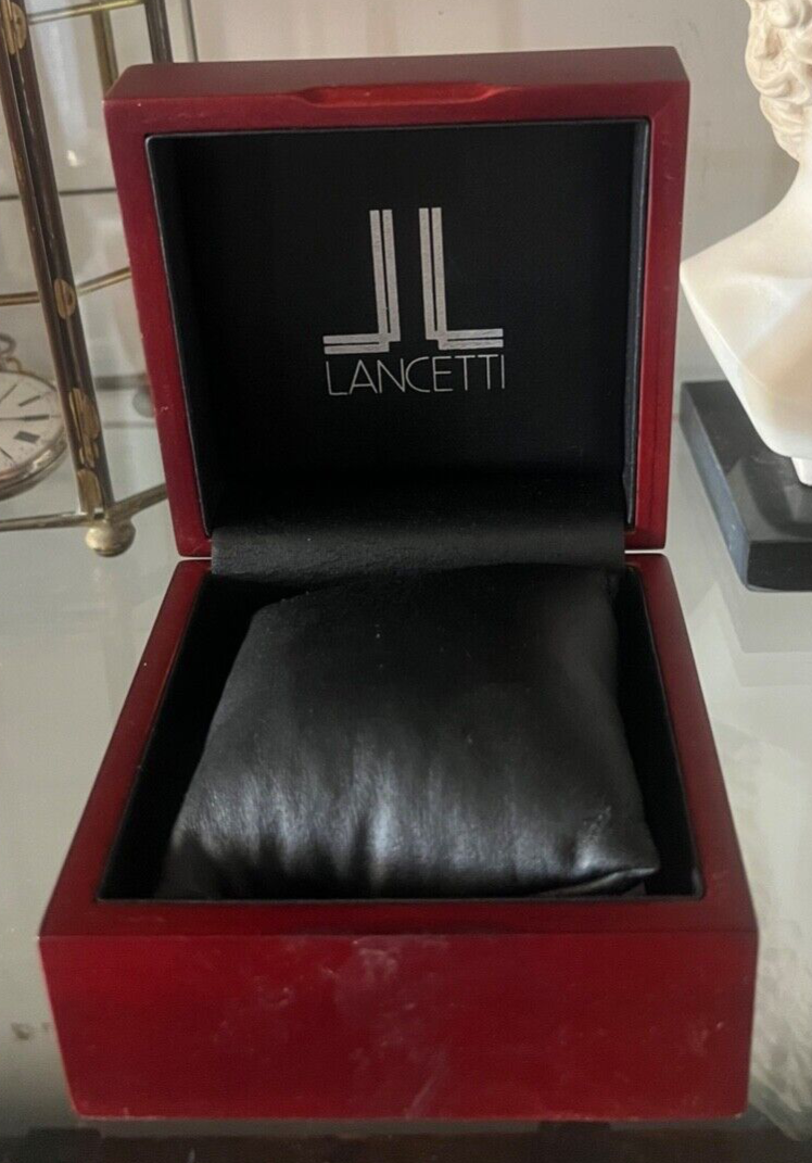 🔴 LANCETTI box scatola orologio cofanetto custodia garanzia vintage