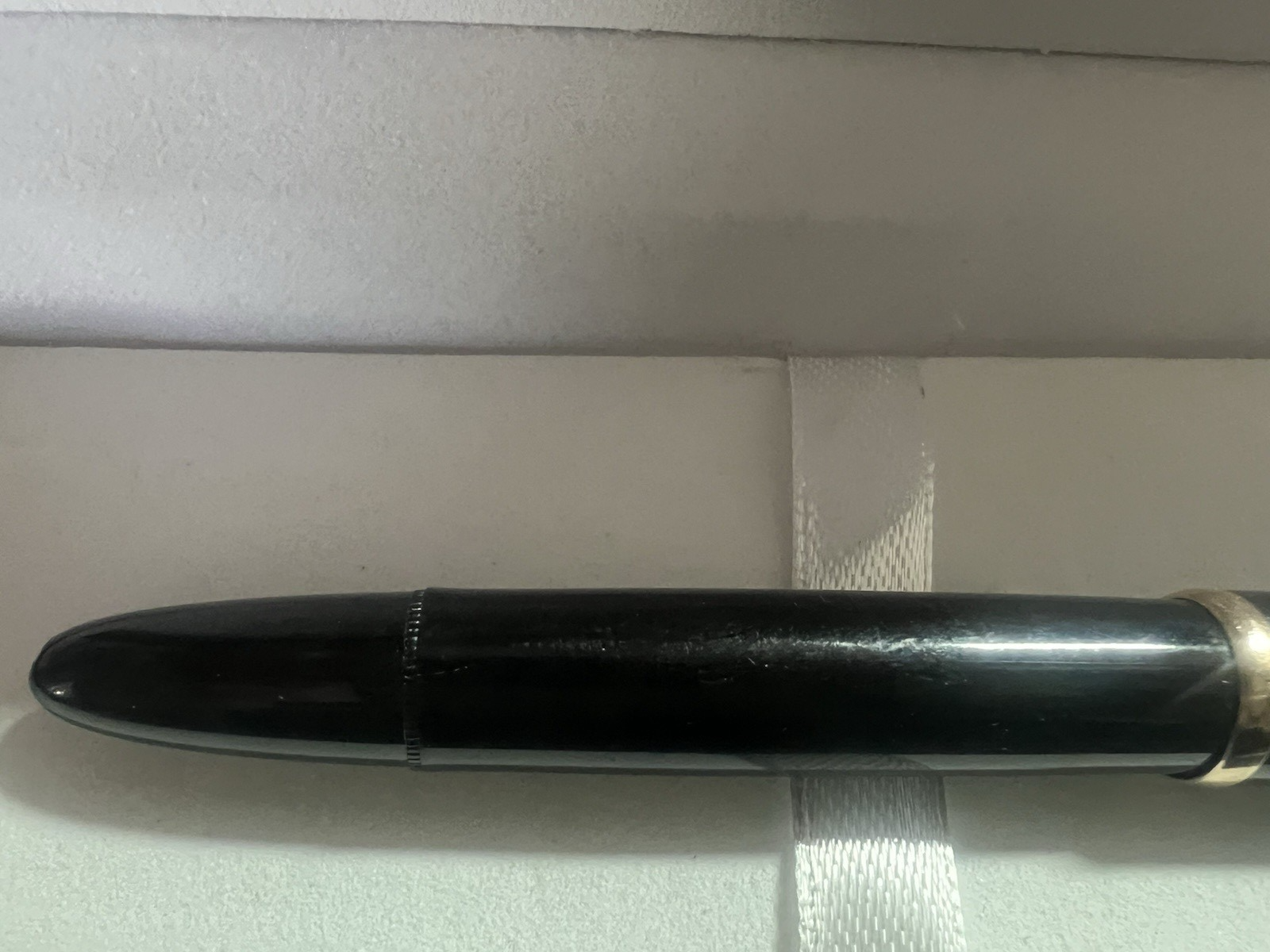 🔴 STAEDTLER penna stilografica PISTONE nera dorata pennino laminato oro vintage