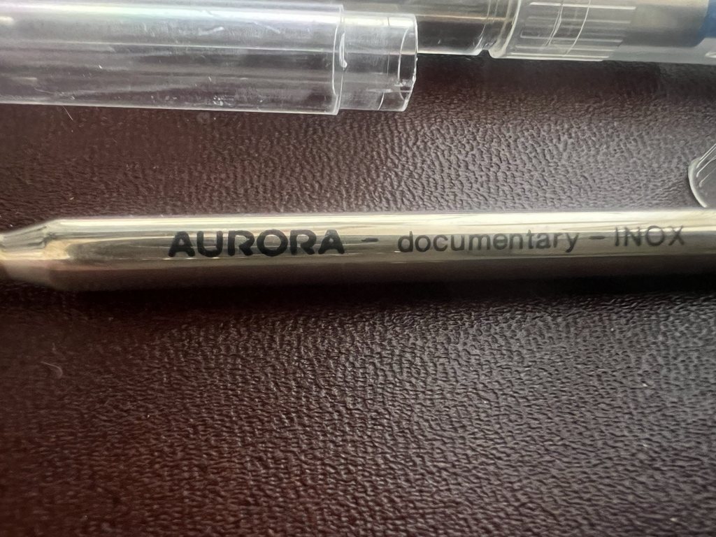 🔴 AURORA refill penna sfera inchiostro BLU F Documentary ricarica ricambio 2 PZ