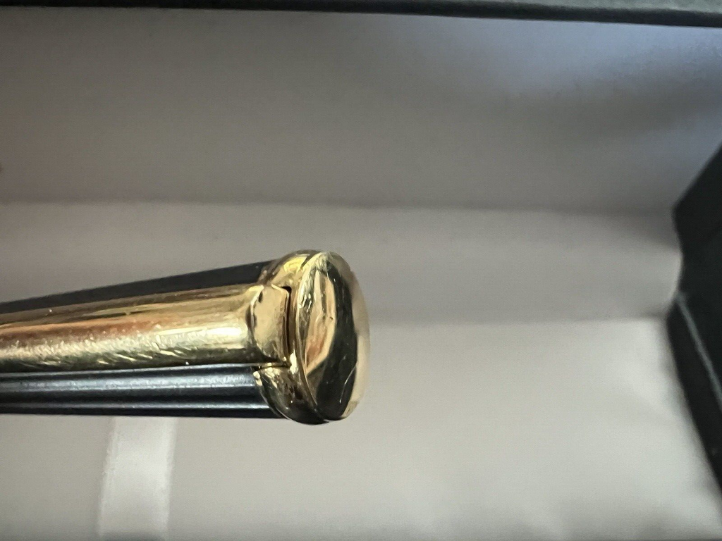 🔴 AURORA penna sfera KONA TITANIO bicolore profili laminati scrive B