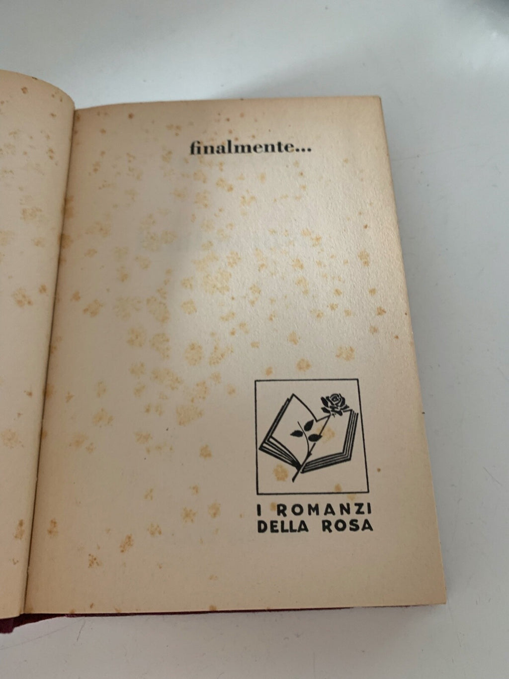 🔴 Libro ROMANZI DELLA ROSA, FINALMENTE, Merrel vintage 1972