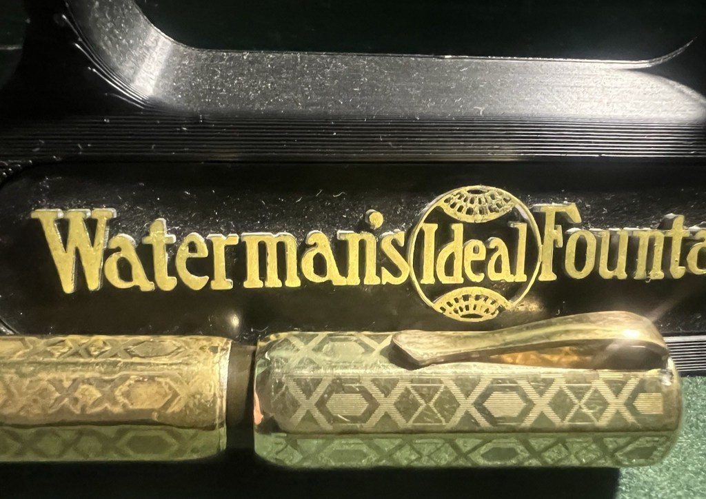 🔴 WATERMAN'S penna stilografica retrattile pennino ORO 14 k funziona vintage C
