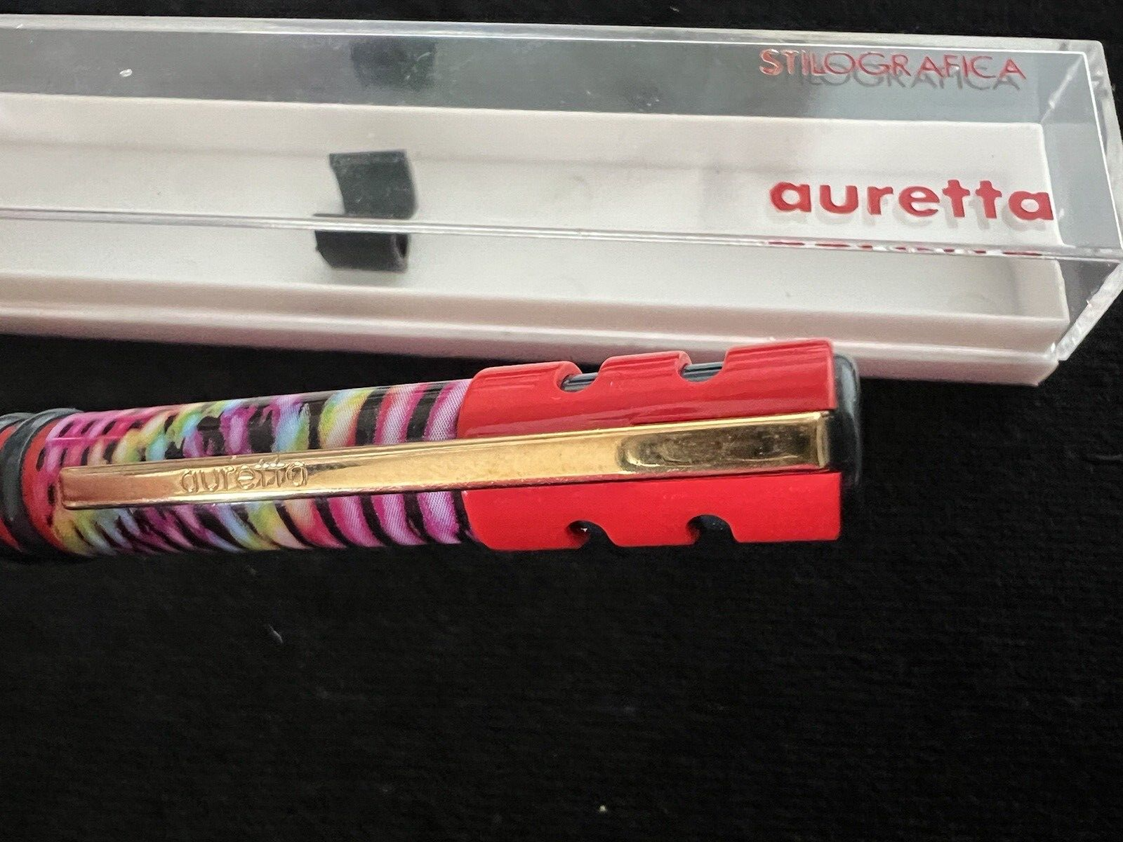 Auretta Stylo-Plume Stylo à Plume par Aurora Tigre Jungle Cartouches Cru 1970' 