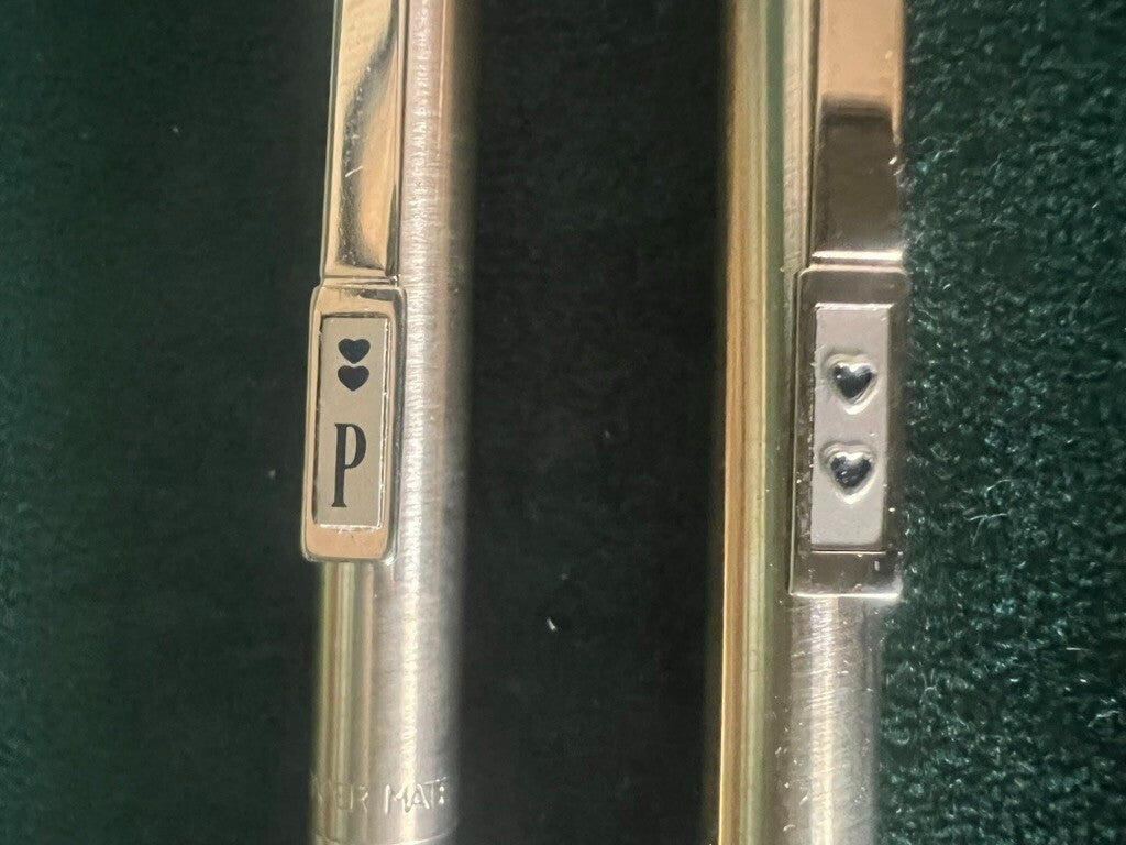 🔴 PAPERMATE penna sfera e matita meccanica metallo dorate mai usate vintage