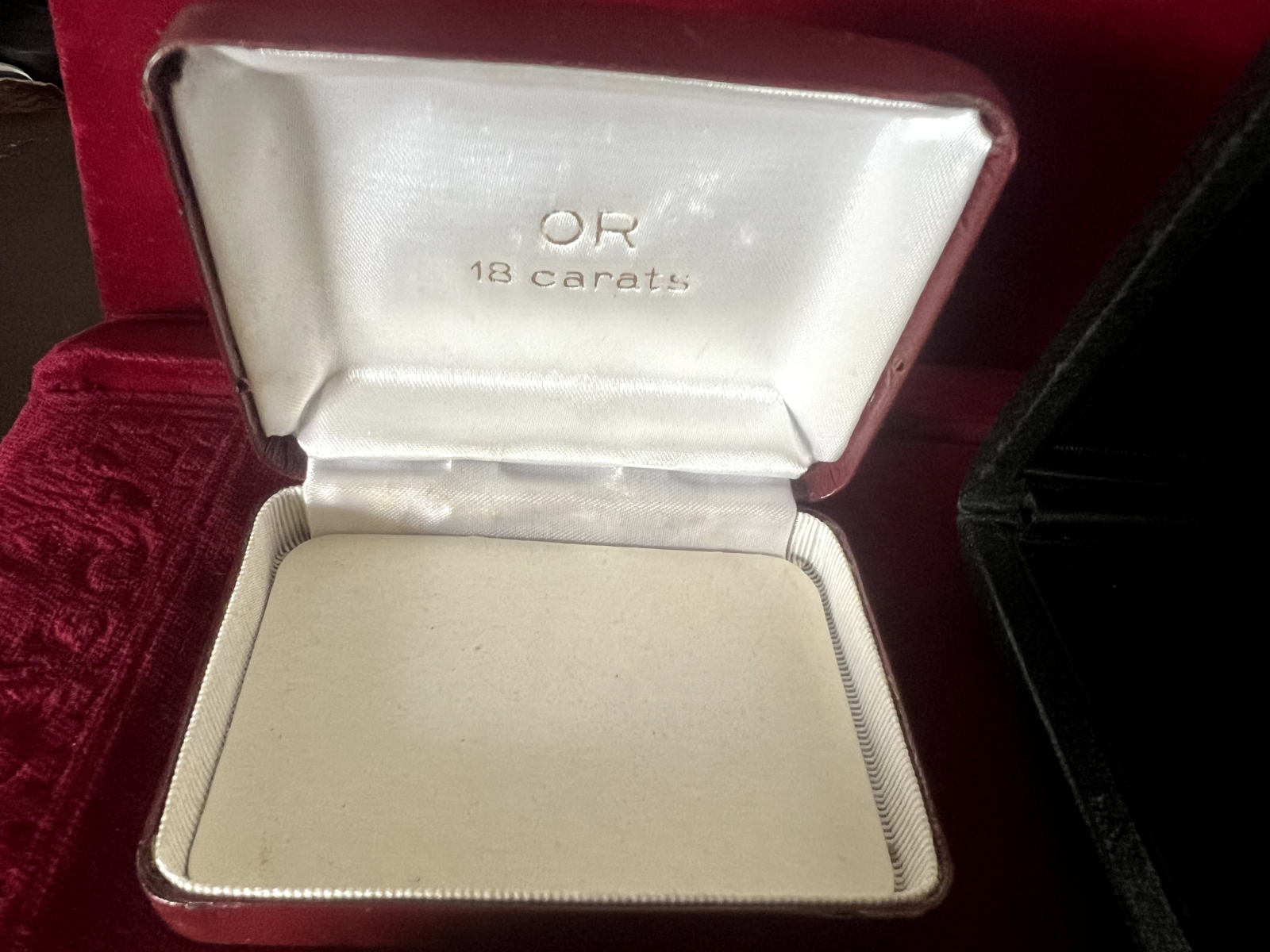 🔴 Scatole gioielli ciondoli orecchini astucci custodia lotto 4 PEZZI vintage