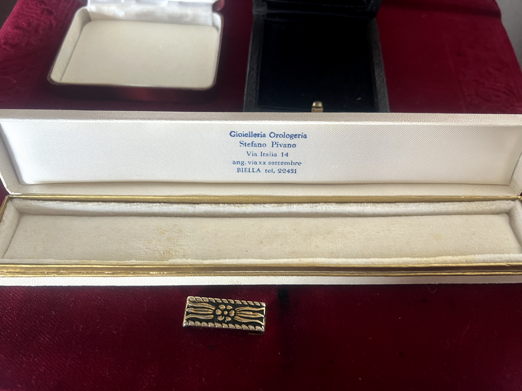 🔴 Scatole gioielli ciondoli orecchini astucci custodia lotto 4 PEZZI vintage