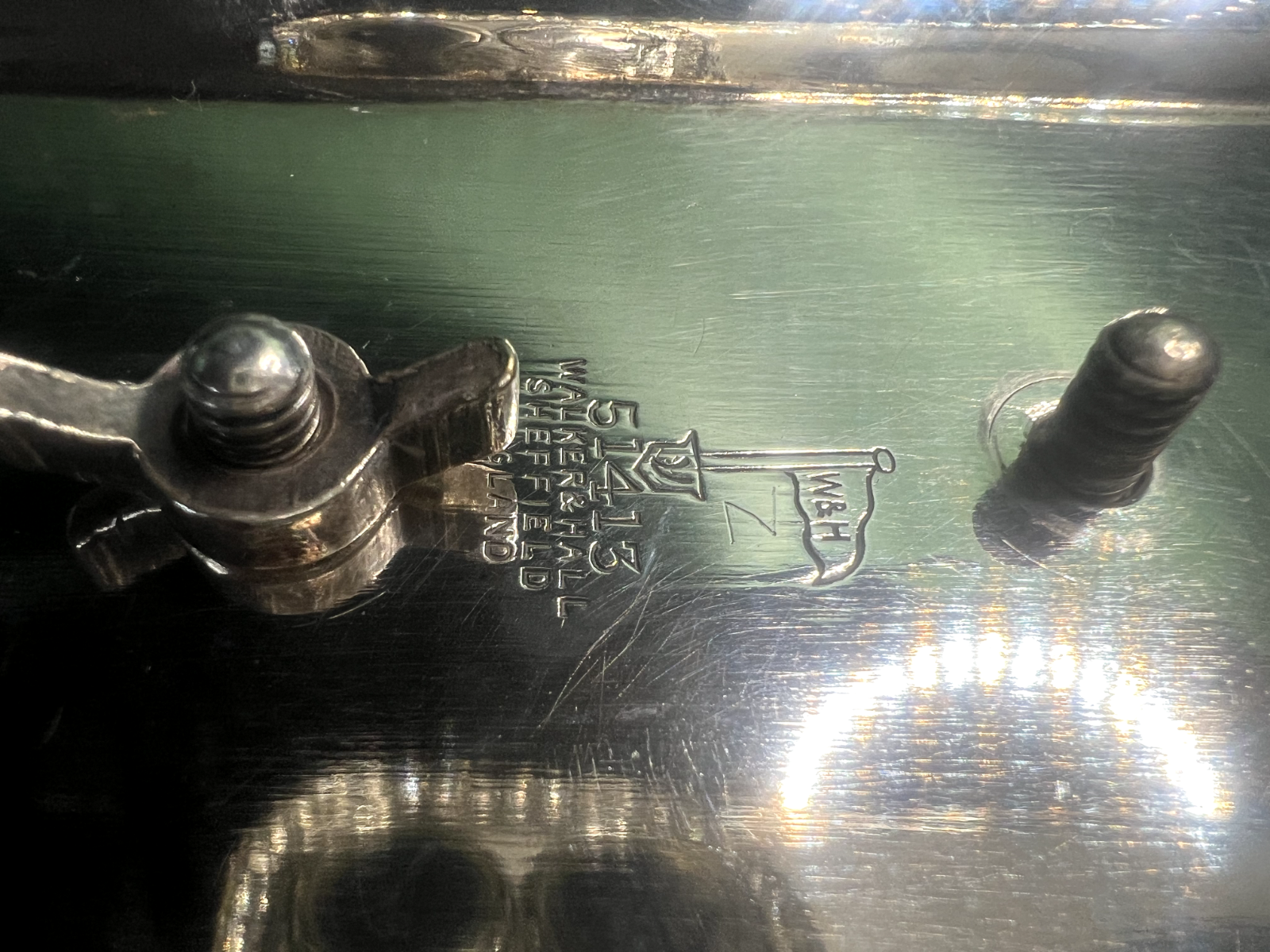 🔴 WALKER & HALL calamaio Sheffield conchiglie esemplare numerato vintage