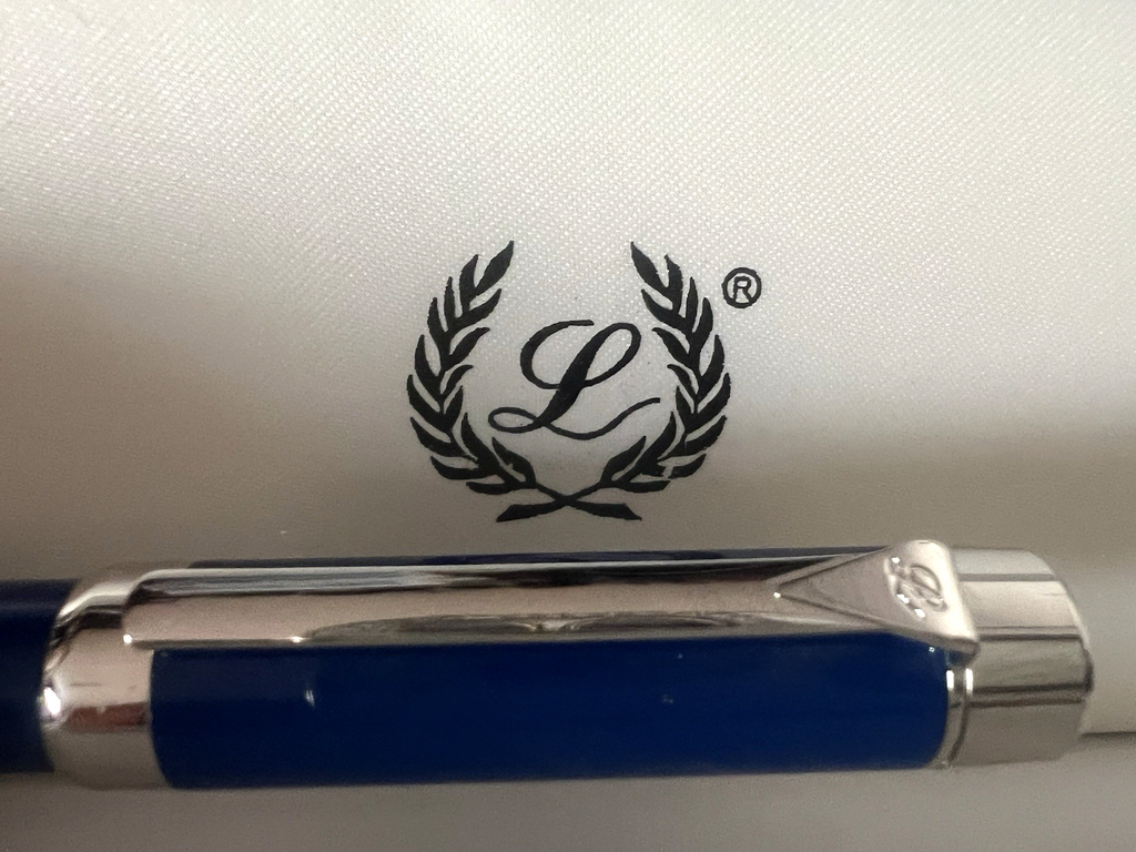 🔴 LABAN Britannia Füllfederhalter, blauer Lack, M-Feder, neu, NOS (ungetragen)