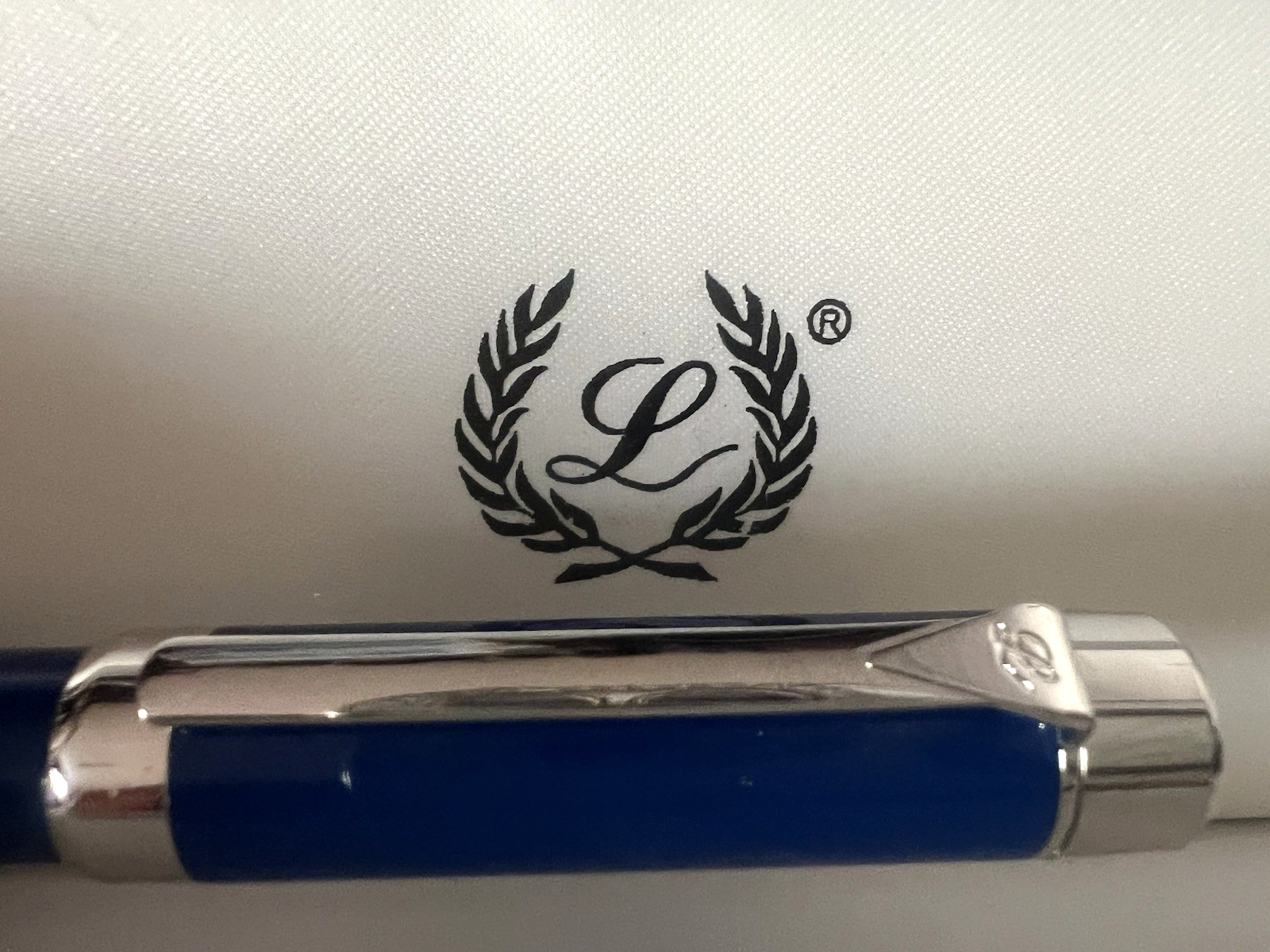 🔴 LABAN Britannia Füllfederhalter, blauer Lack, M-Feder, neu, NOS (ungetragen)