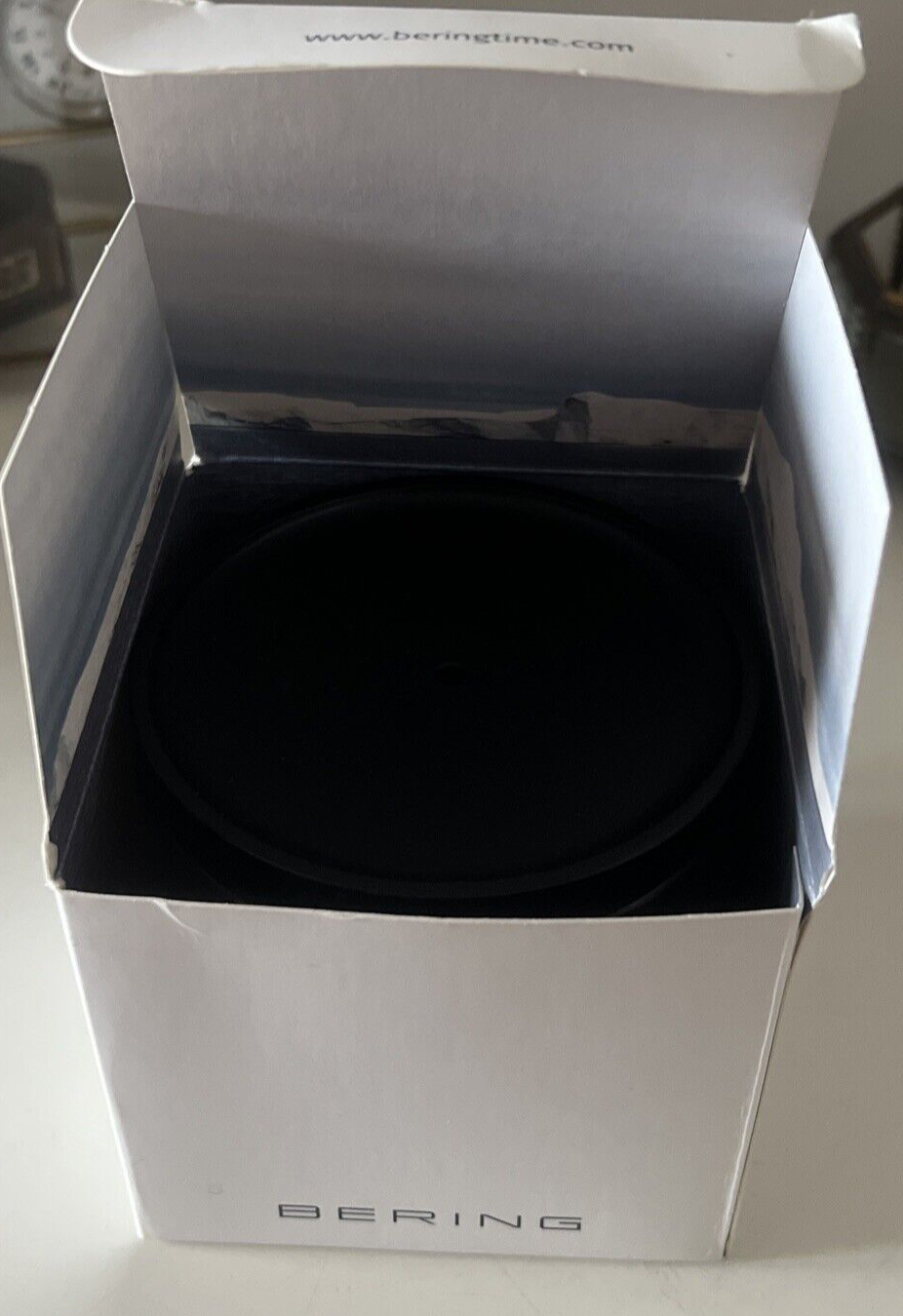 🔴 BERING box watch box glass case glass with outer box 
