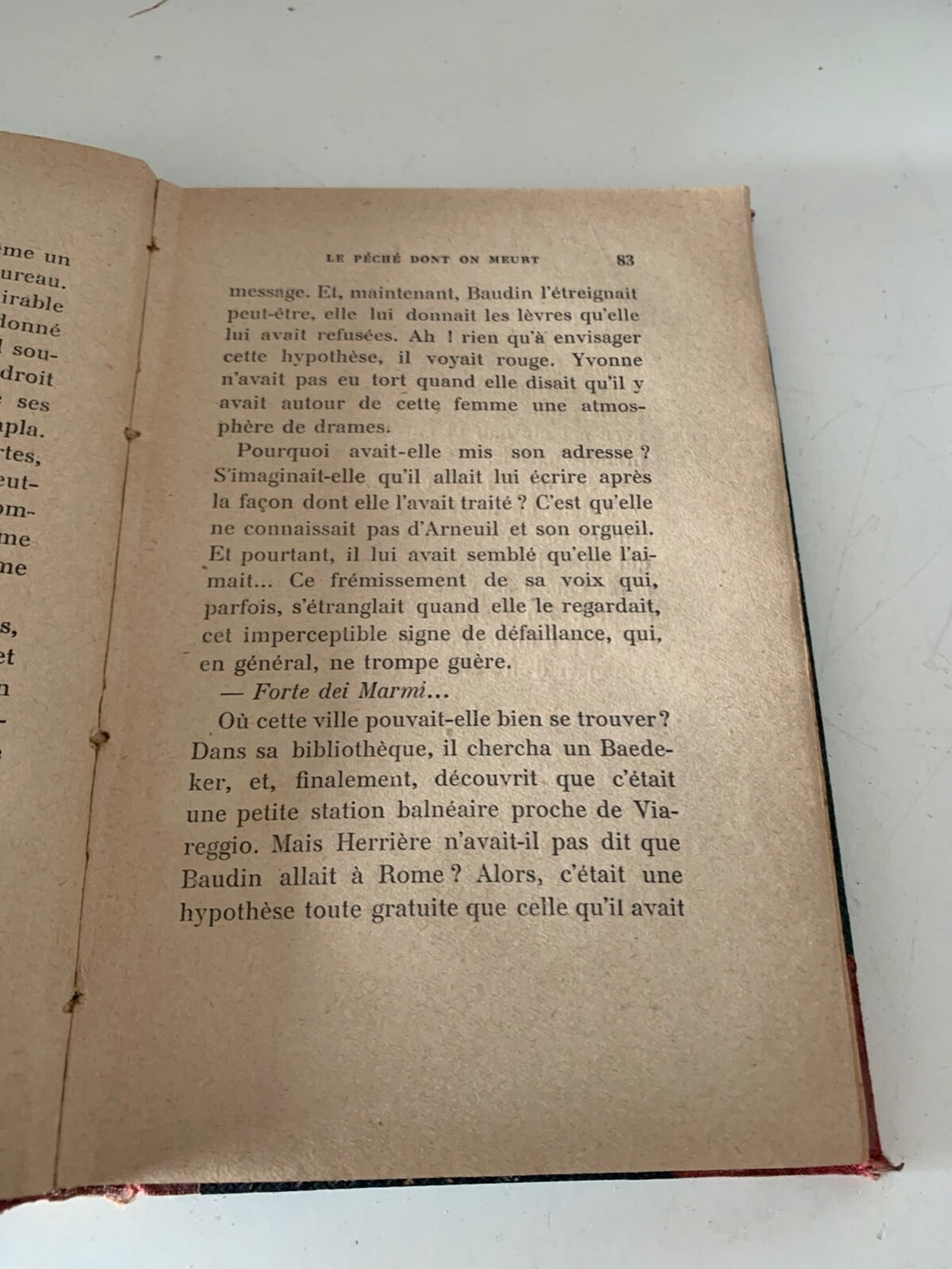 🔴 Book LE PECHE' DONT ON MEURT De Valrose Paris 1923 