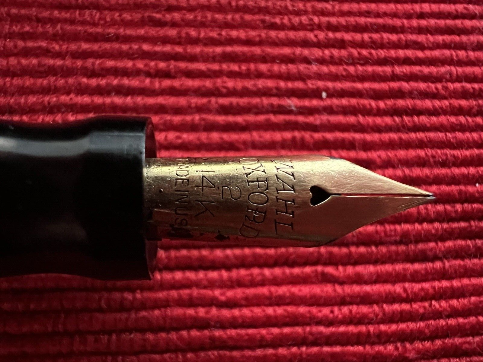 Eversharp Stylo-Plume Stylo à Plume Levier Celluloid Oxford Penn Or Old Écrit 