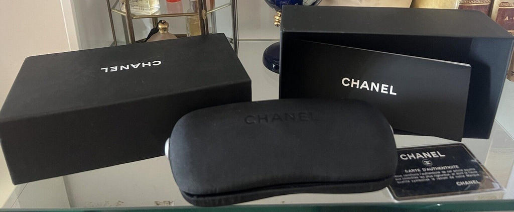 Étui À Lunettes CHANEL Housse GARANTIE Instructions Contre Boîte COMPLÈTE