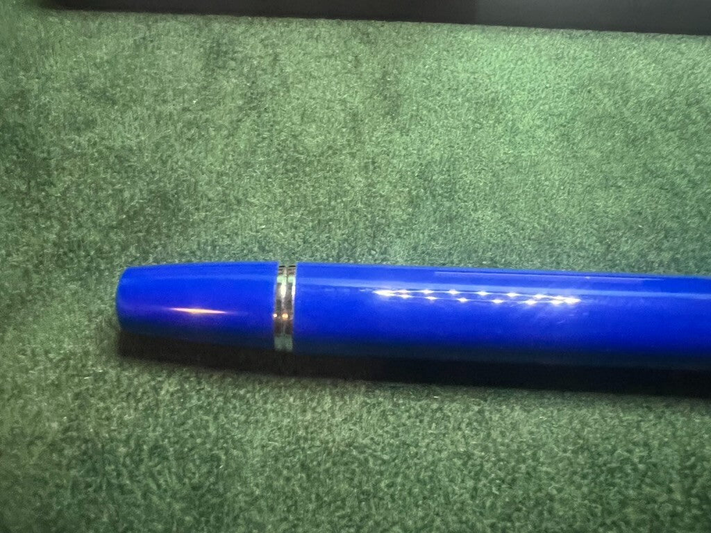 Cross Stylo-Plume Stylo à Plume Bleu Cobalt Avec Profils Chrome M Cartouche