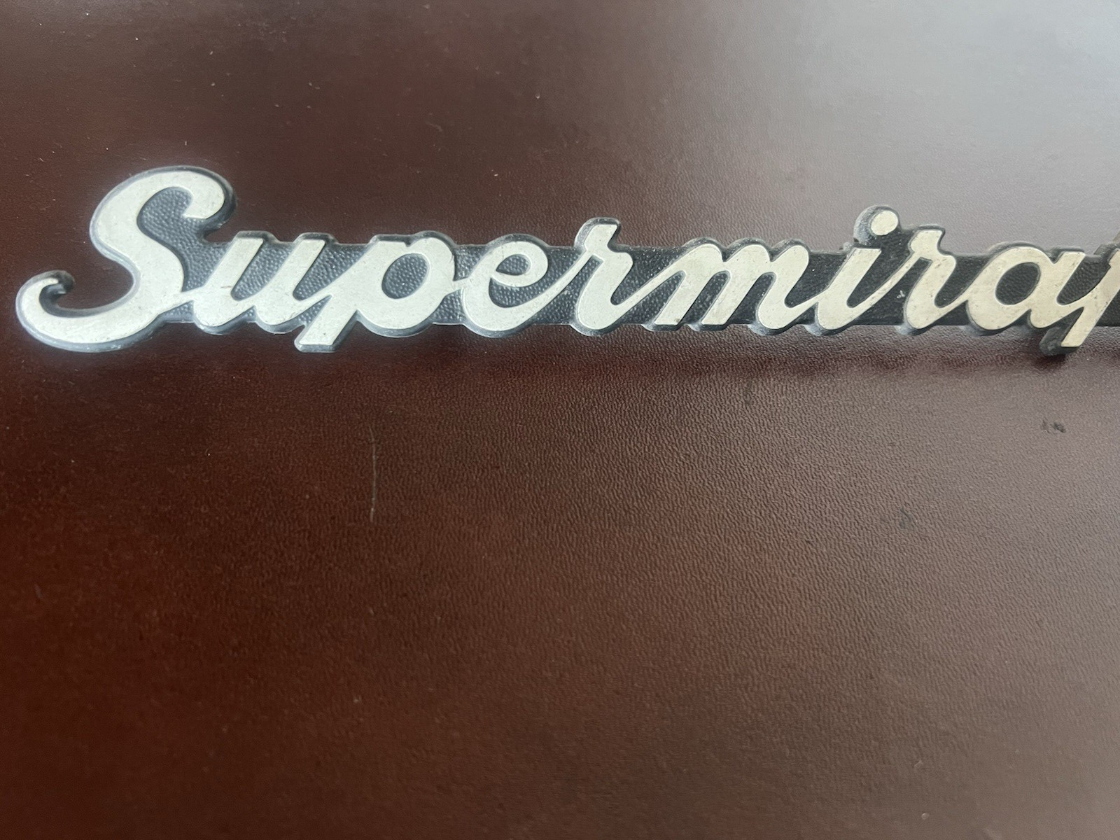 🔴 FIAT 131 stemma auto SUPERMILLEFIORI emblema logo scritta metallo vintage