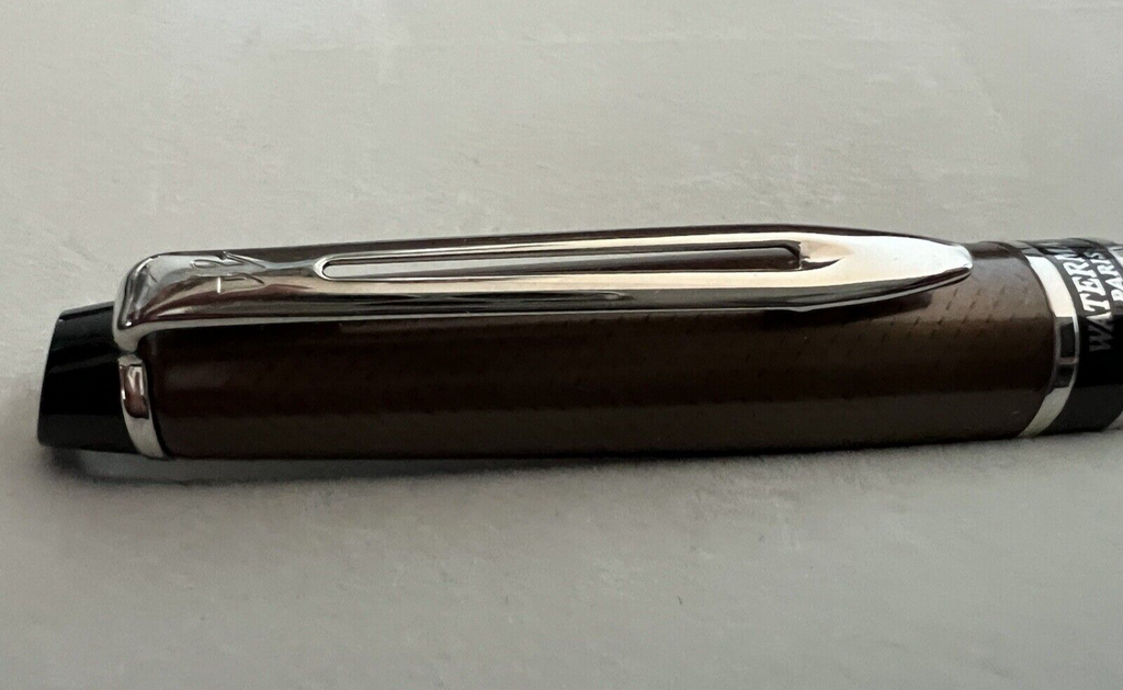 🔴 WATERMAN penna sfera Expert Urban brown in lacca marrone bronzo portapenne