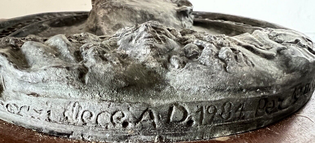 🔴 Military Crest CESARE 12 ARTILLERY REGIMENT Rimini group 1984 bronze 