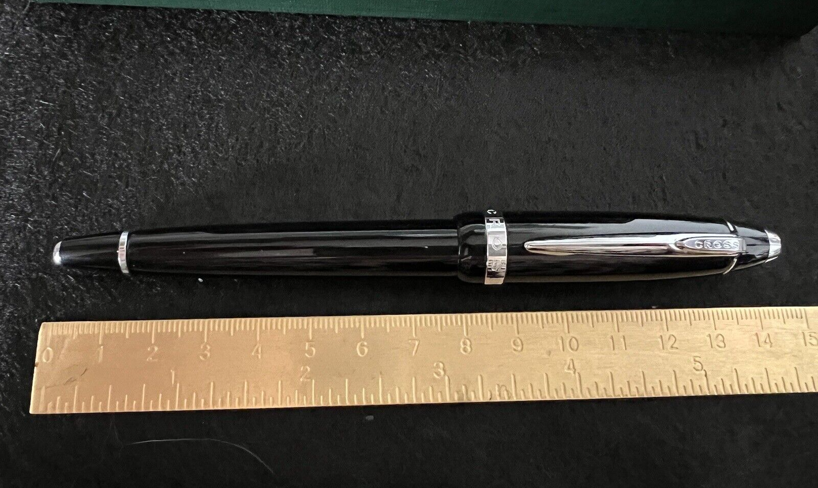 Cross Stylo-Plume Stylo à Plume Townsend Laque Noire A Cartouche Écrit À Boîte