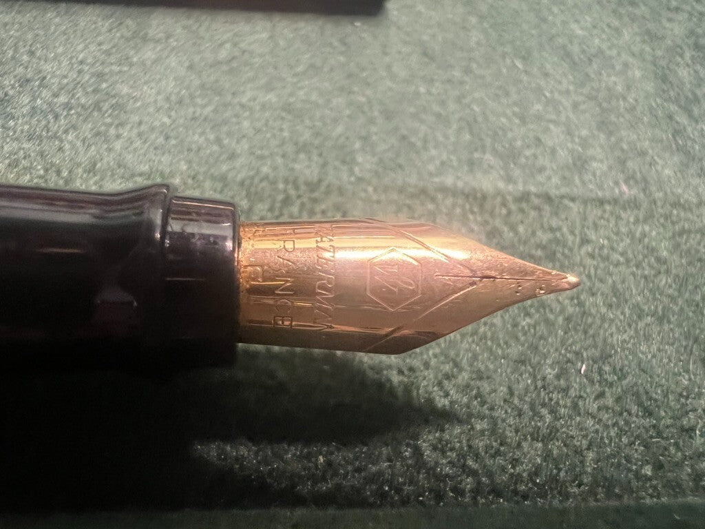 Waterman Stylo-Plume Stylo à Plume Reflex Vert F Vintage Garantie Nouvelle