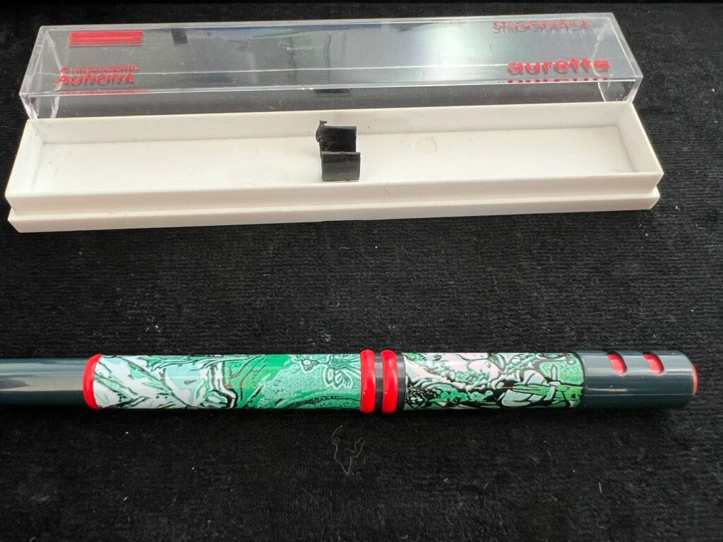 Auretta Stylo-Plume Stylo à Plume par Aurora Jungle Feuille Cartouches Cru '70