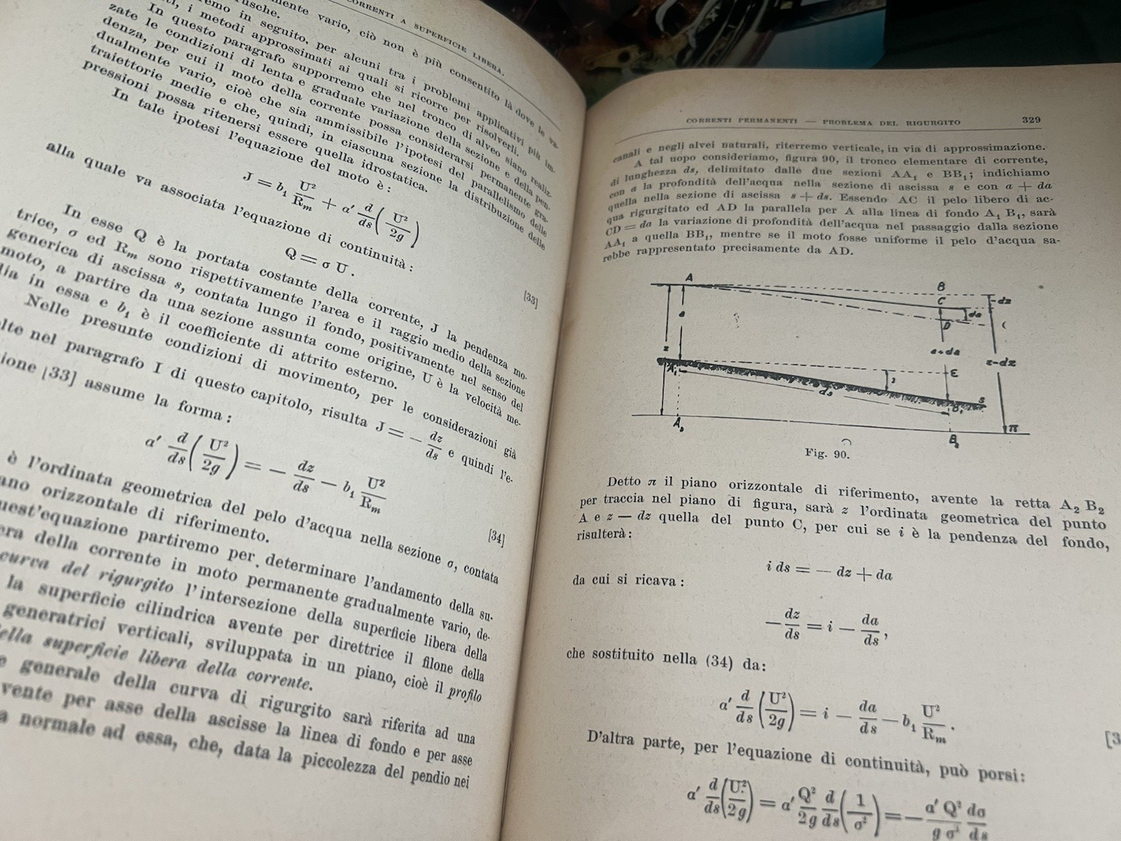 🔴 Libro CORSO DI IDRAULICA Fisher copertina rigida rossa arti mestieri 1936