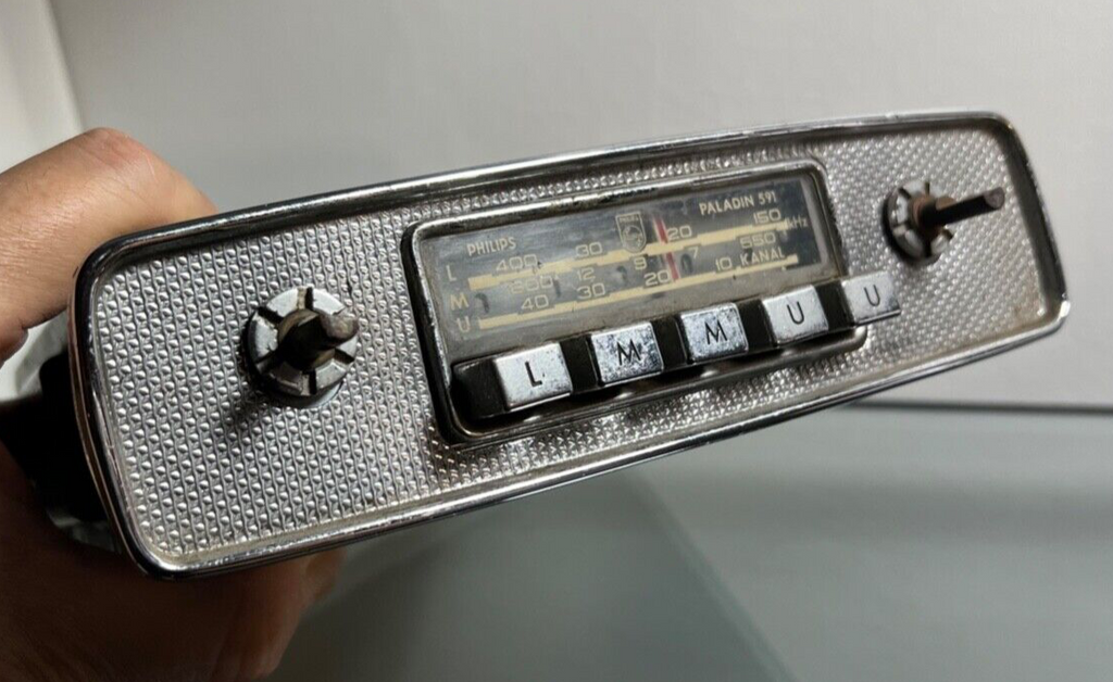 Philips car Radio Paladin 591 Manquant Pommeau Vintage Rare Vintage