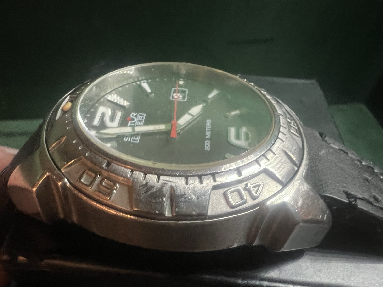 🔴 SECTOR orologio uomo DIVER 265115035 acciaio oversize quadrante nero