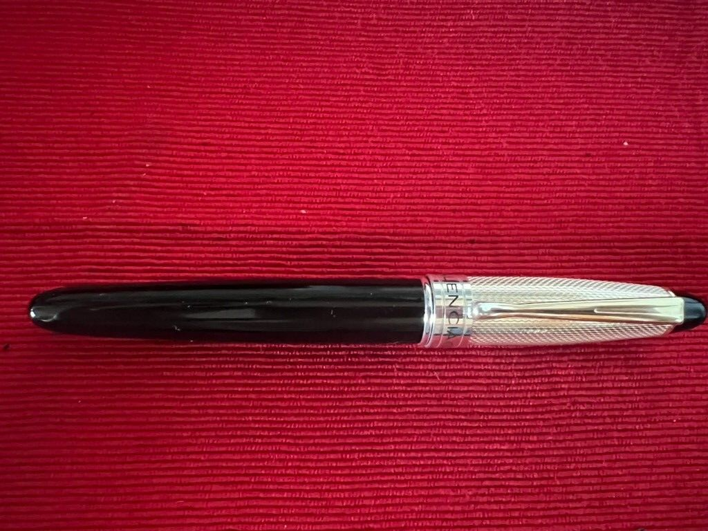 🔴 BALENCIAGA penna stilografica lacca nera a cartuccia Iridium Point garanzia