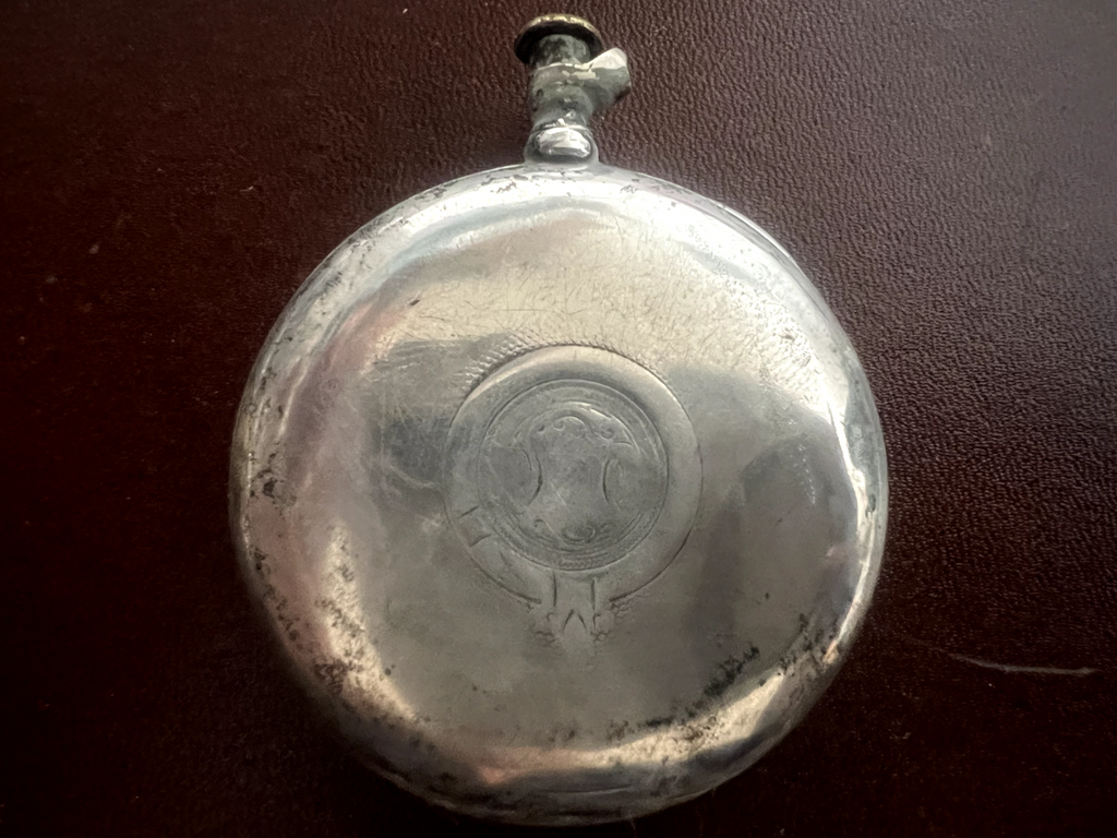 🔴 Orologio tasca ARGENTO 800 uomo da revisionare parti vintage Moeris N 16