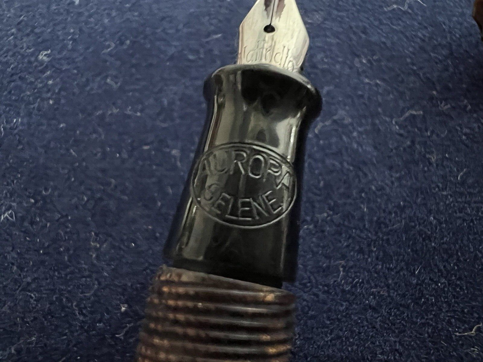 Aurora Stylo-Plume Stylo à Plume Selene Celluloïd Marbré Écrit Antique 1930 