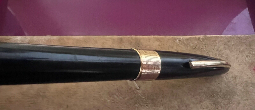 Pen Co Stylo-Plume Stylo à Plume de Diamant Or 14 KT Vintage Penco B