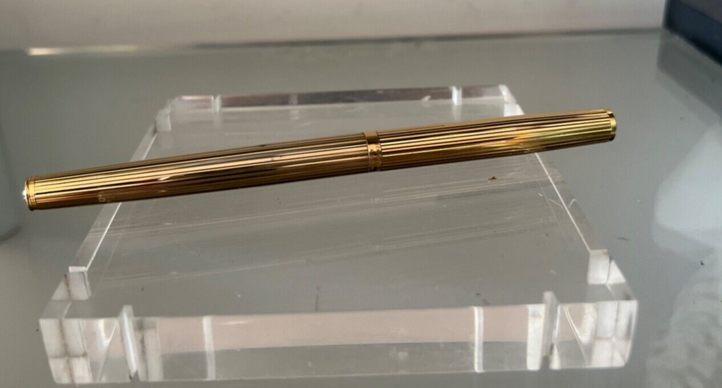 Rowenta Stylo-Plume Stylo à Plume Doré Relief Le Allemand A Cartouche, Vintage
