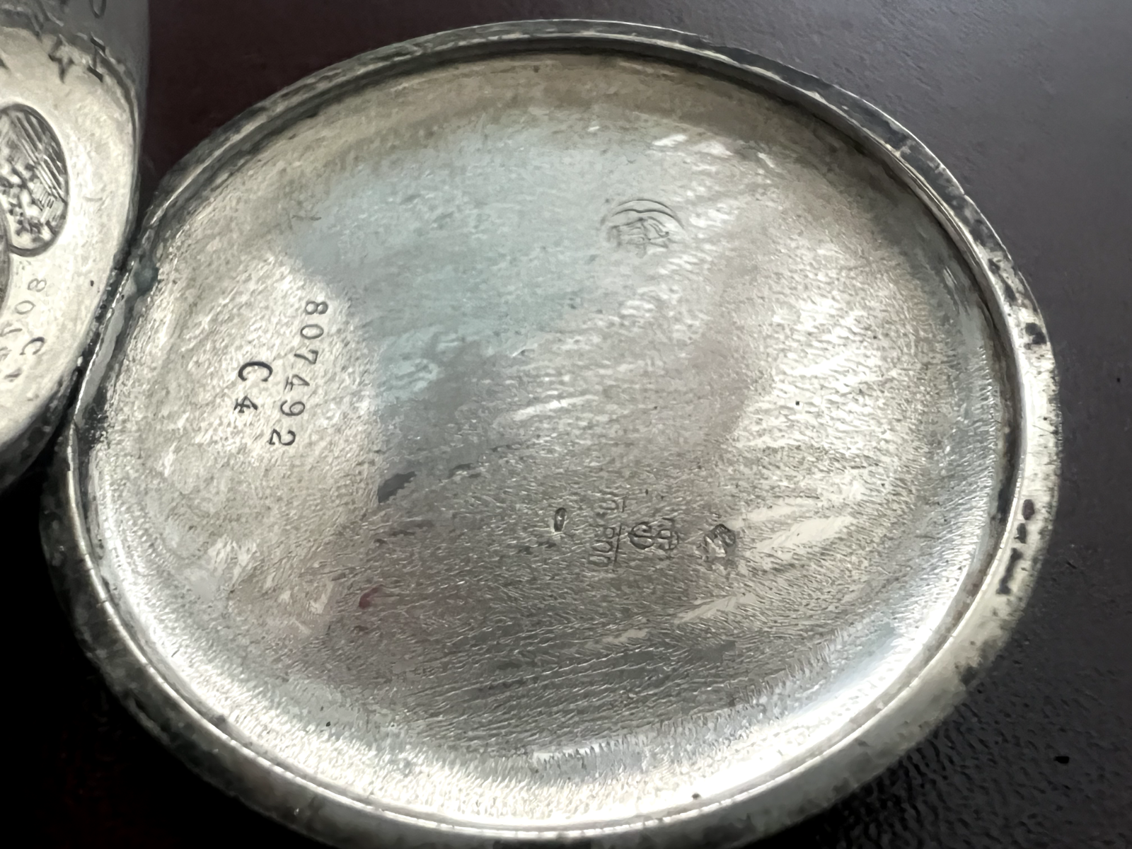 🔴 Orologio tasca ARGENTO 800 uomo da revisionare parti vintage Moeris N 16