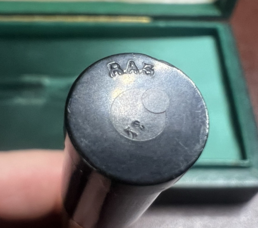 🔴 AURORA penna stilografica retrattile RA3 clip BASSORILIEVO funziona vintage
