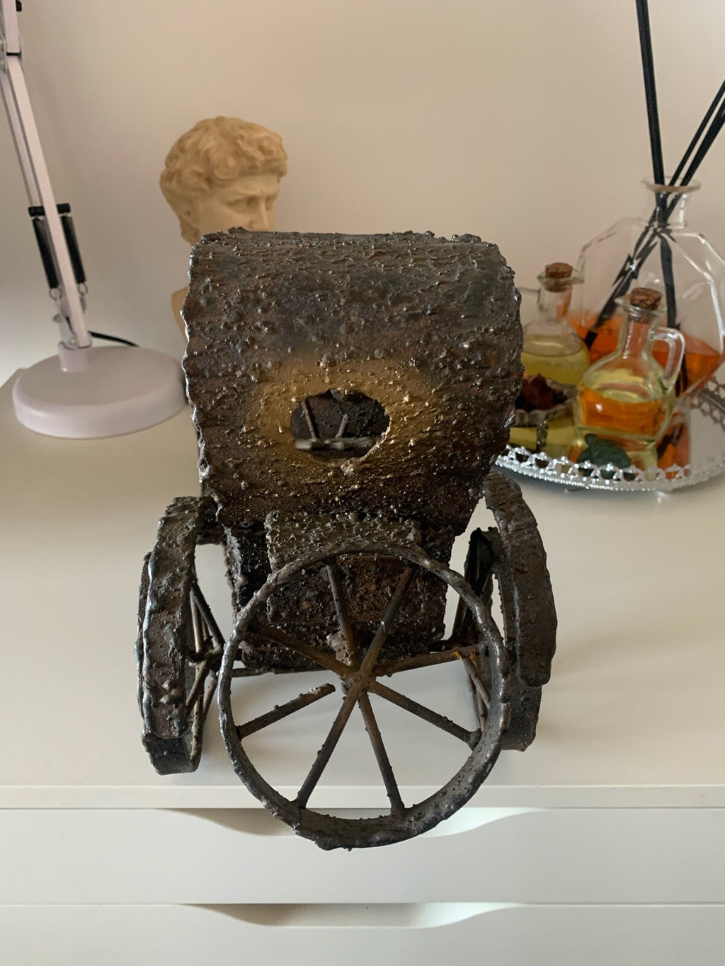 🔴 FORD T auto modellino in FERRO massiccio FORGIATO A MANO kg 3.100 vintage