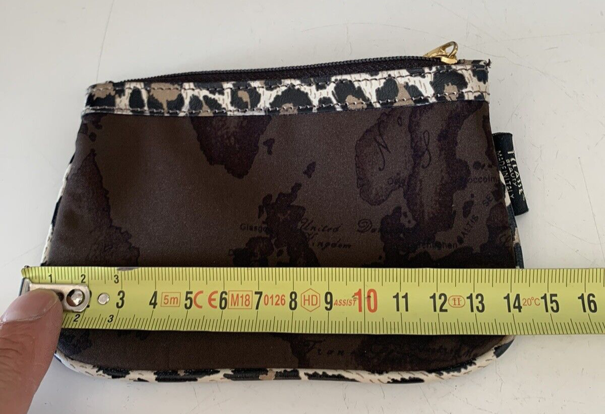 🔴 PRIMA CLASSE Alviero Martini astuccio portafoglio trucchi effetto leopardo