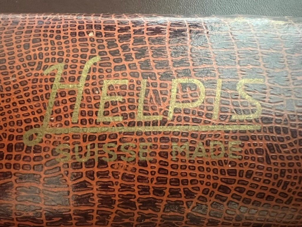 🔴 HELPIS box scatola orologio polso astuccio cofanetto effetto pelle vintage