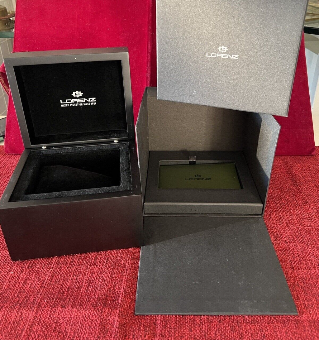 🔴 LORENZ box scatola orologio cofanetto custodia contro scatola GARANZIA
