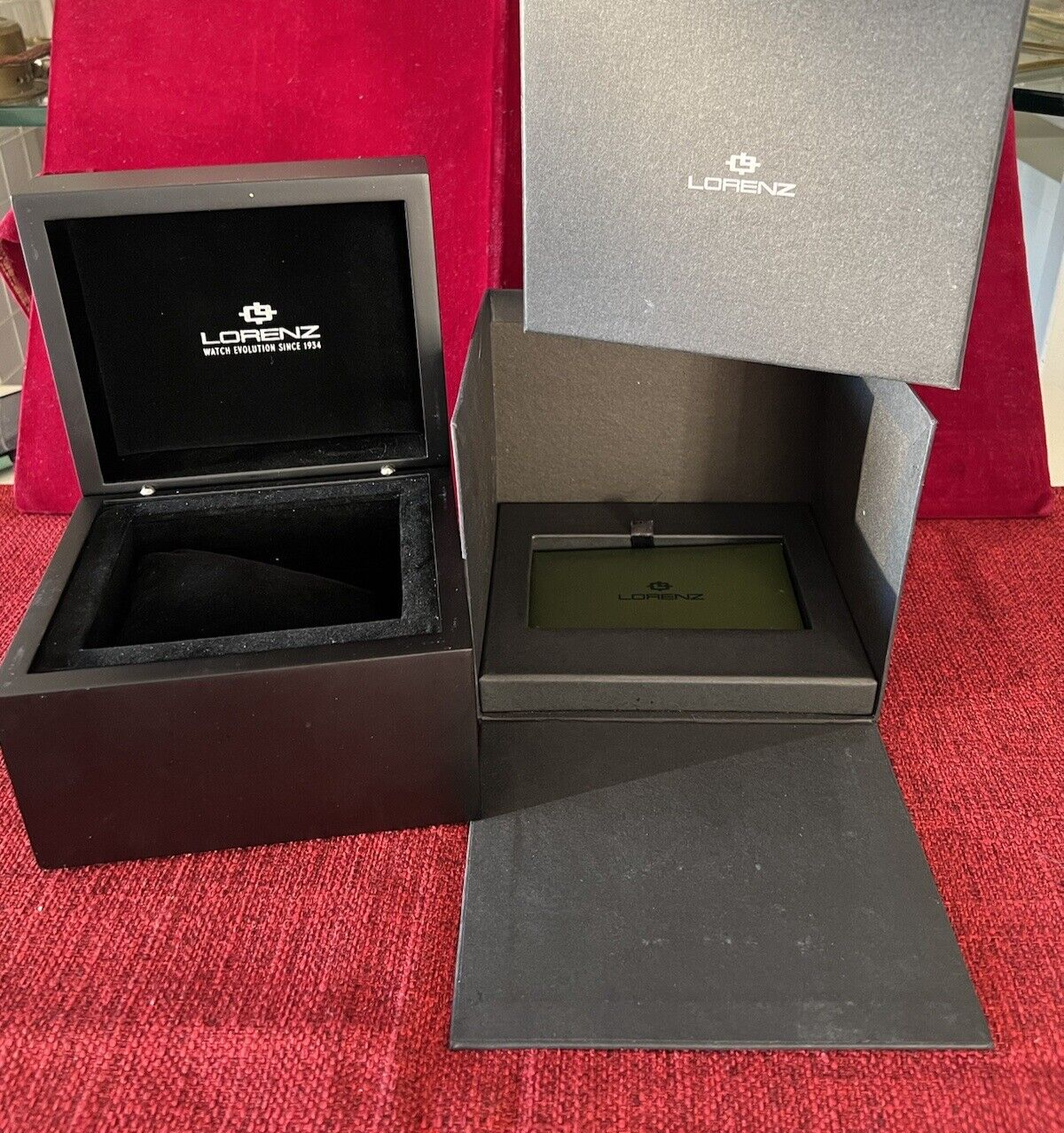 🔴 LORENZ box scatola orologio cofanetto custodia contro scatola GARANZIA